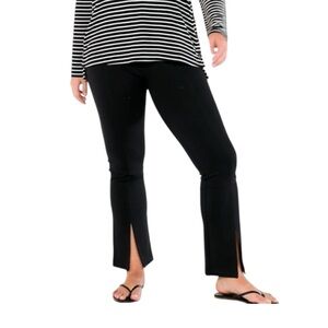 CAbi #6278 Fleggings Pants Stretchy Casual Ponte Knit Neutral Comfy Flare Sz M